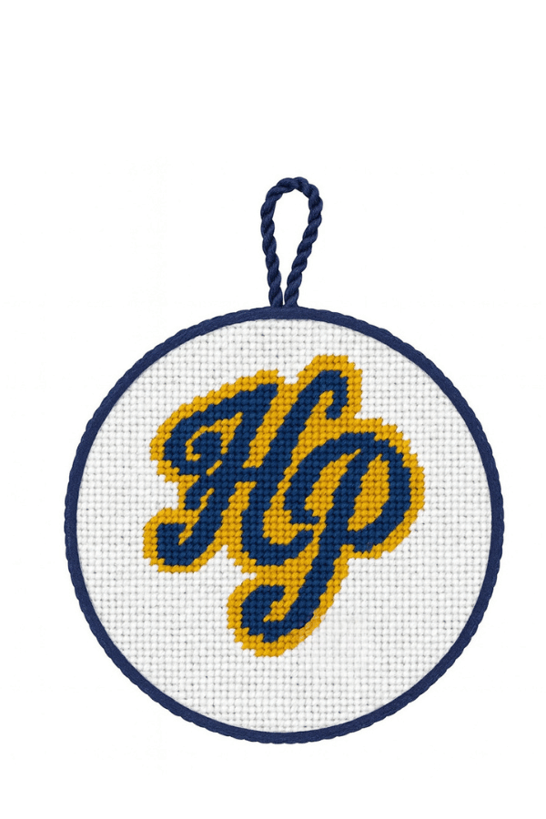 Highland Park Needlepoint Ornament